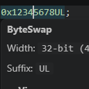 ByteSwap Literals