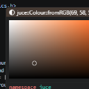 JUCE Color Picker